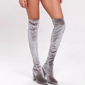 Steve Madden Emotion Velvet Knee High Boots